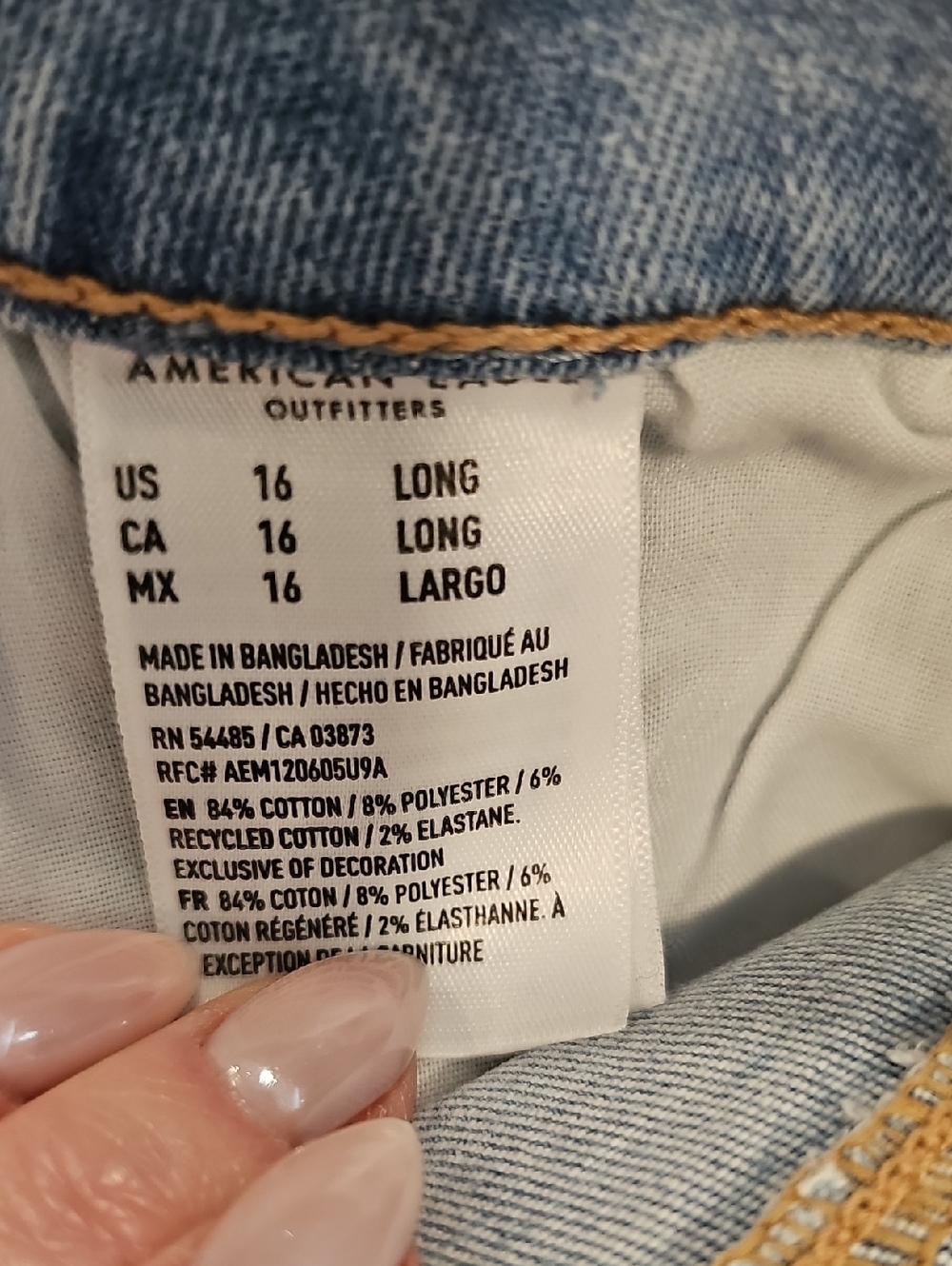 American Eagle Next Level Curvy High Waisted Jeggings; NWT; Size 16 Long - Picture 2 of 14